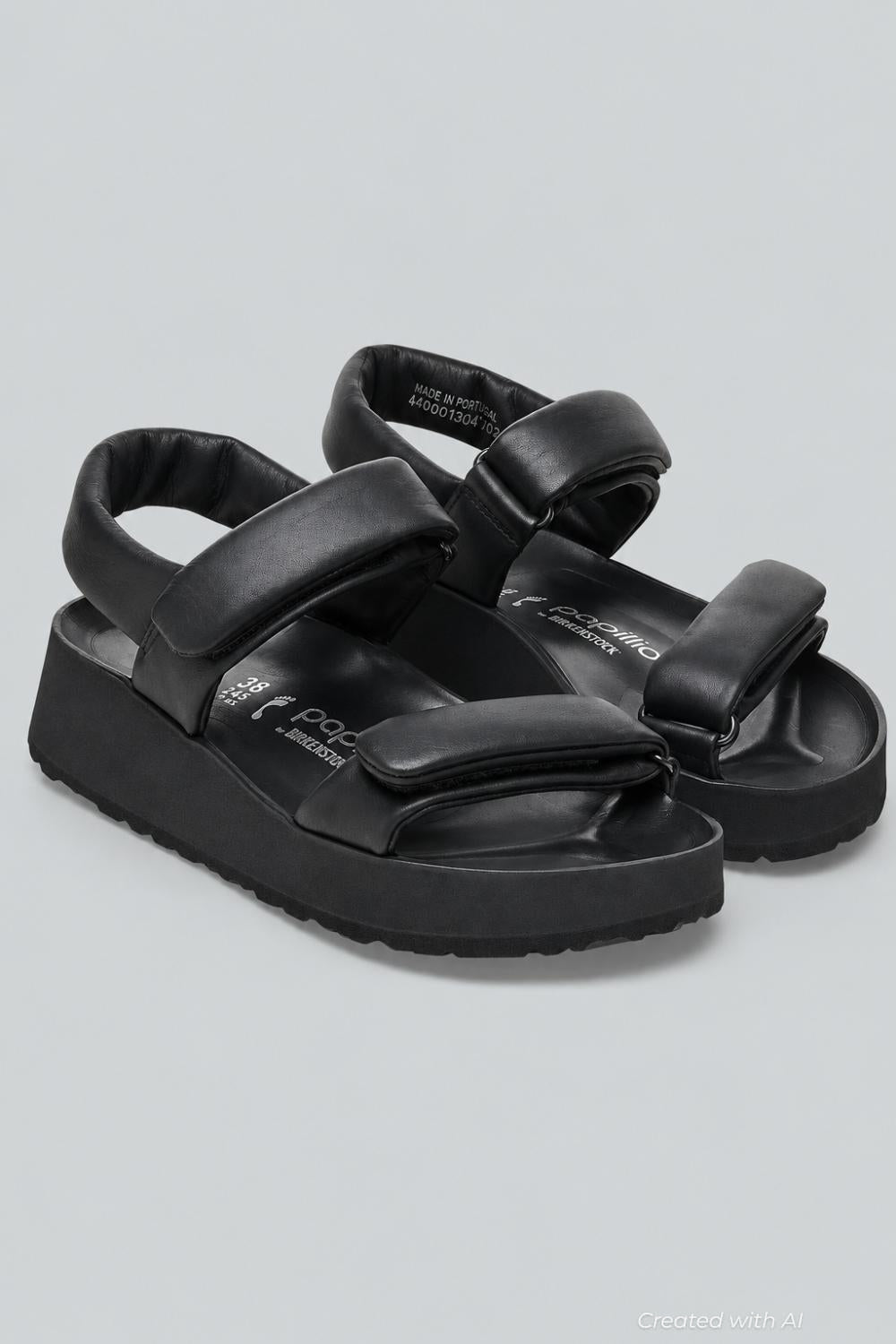 Women’s Theda Wedge Sandals - Black - 8 8.5 US / 39 EU - Sandal