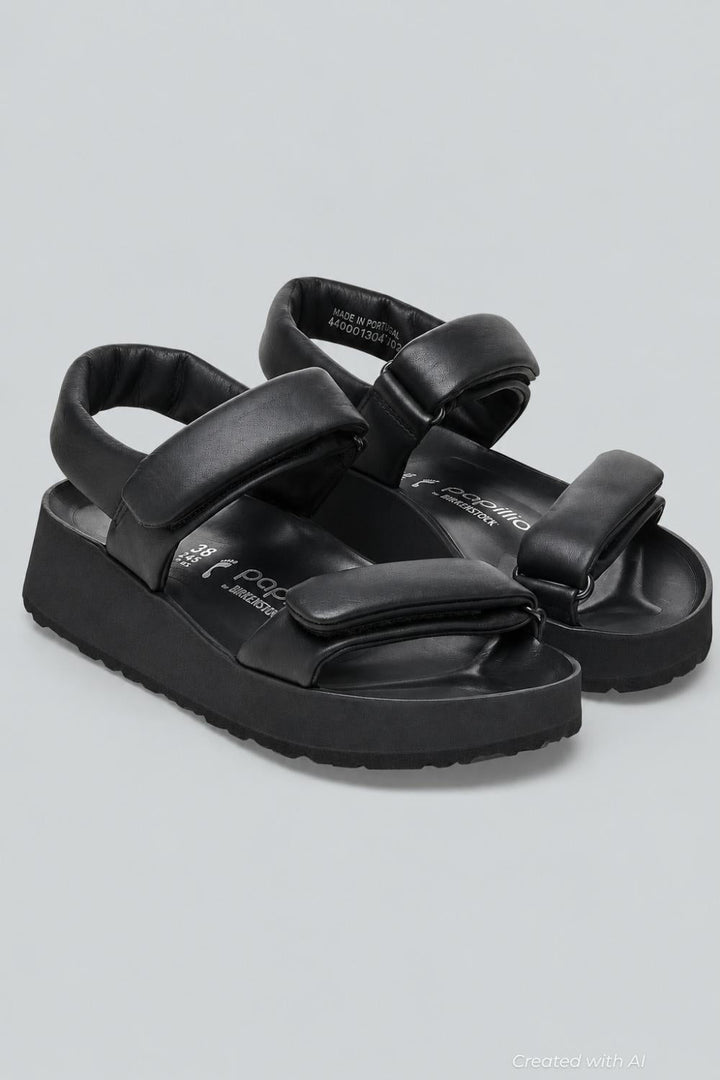 Women’s Theda Wedge Sandals - Black - 8 8.5 US / 39 EU - Sandal