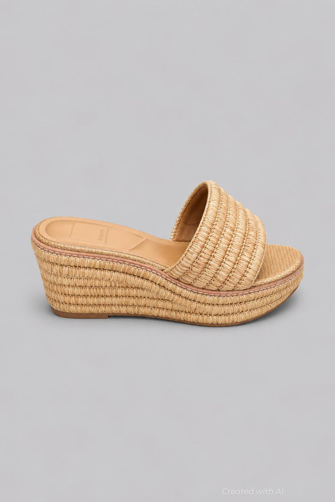 Women’s Throne Platform Sandals - Light Natural - 6.5 - Sandals