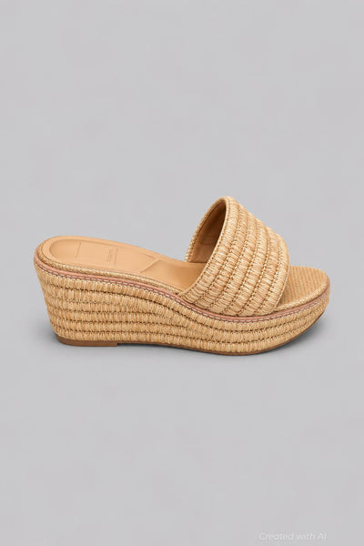 Women’s Throne Platform Sandals - Light Natural - 6.5 - Sandals