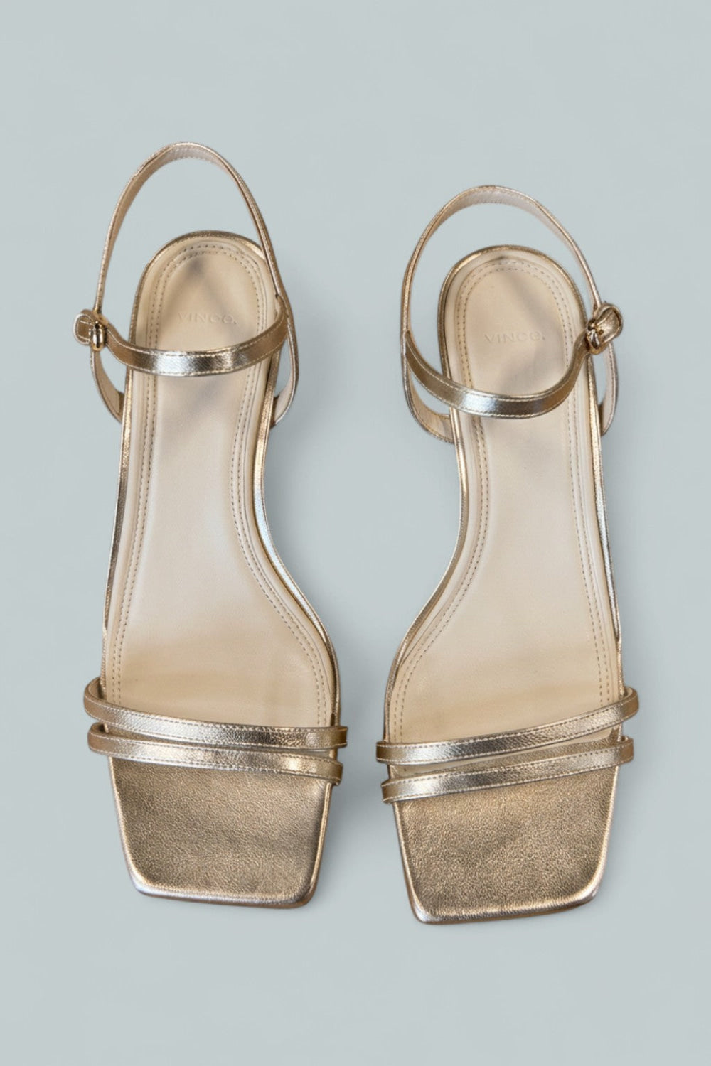 Women’s Tilda Leather Heeled Sandal - Champagne - 7 - Sandal