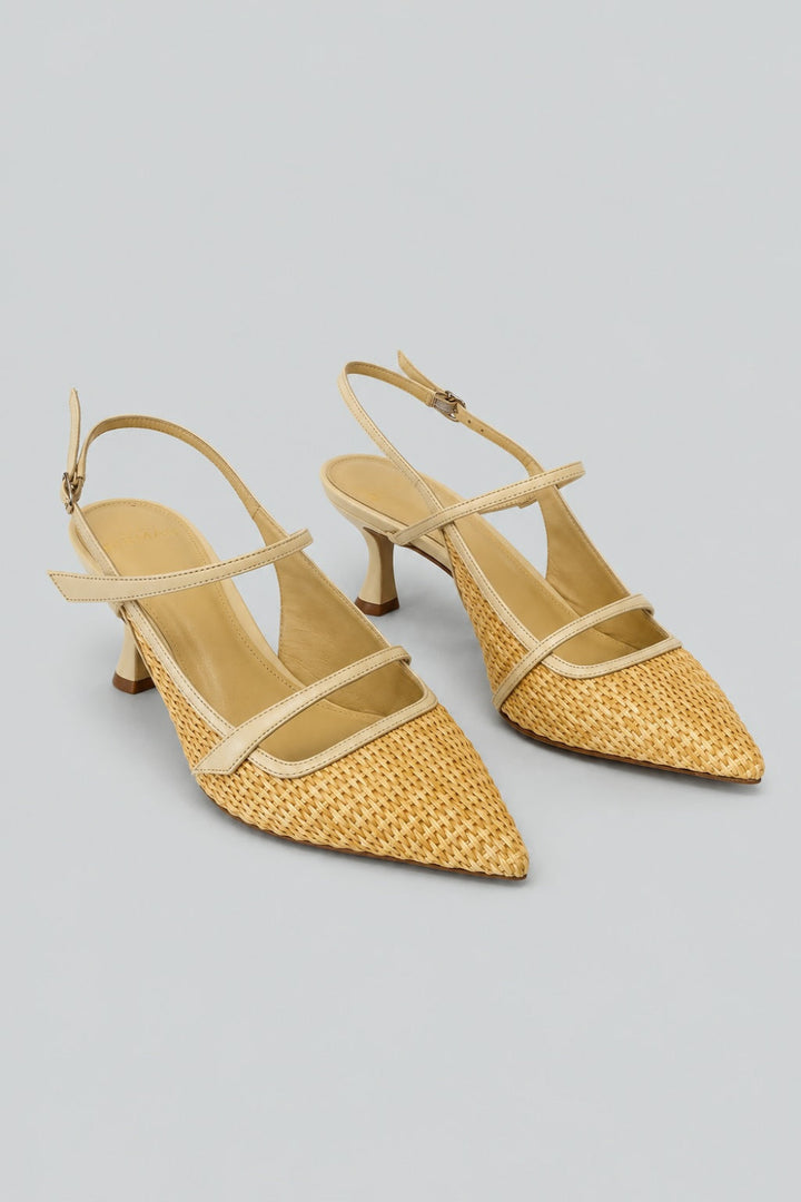 Women’s Tita 60 Slingback Pumps - Creamy - 6.5 - Pumps