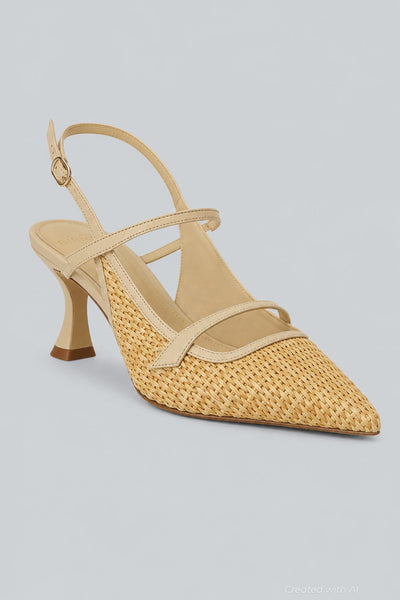 Women’s Tita 60 Slingback Pumps - Creamy - 6.5 - Pumps