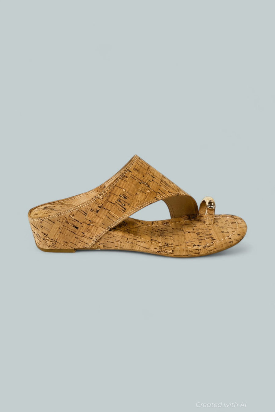 Women’s Toe Ring Wedge Sandals - Natural - 8.5 - Sandals
