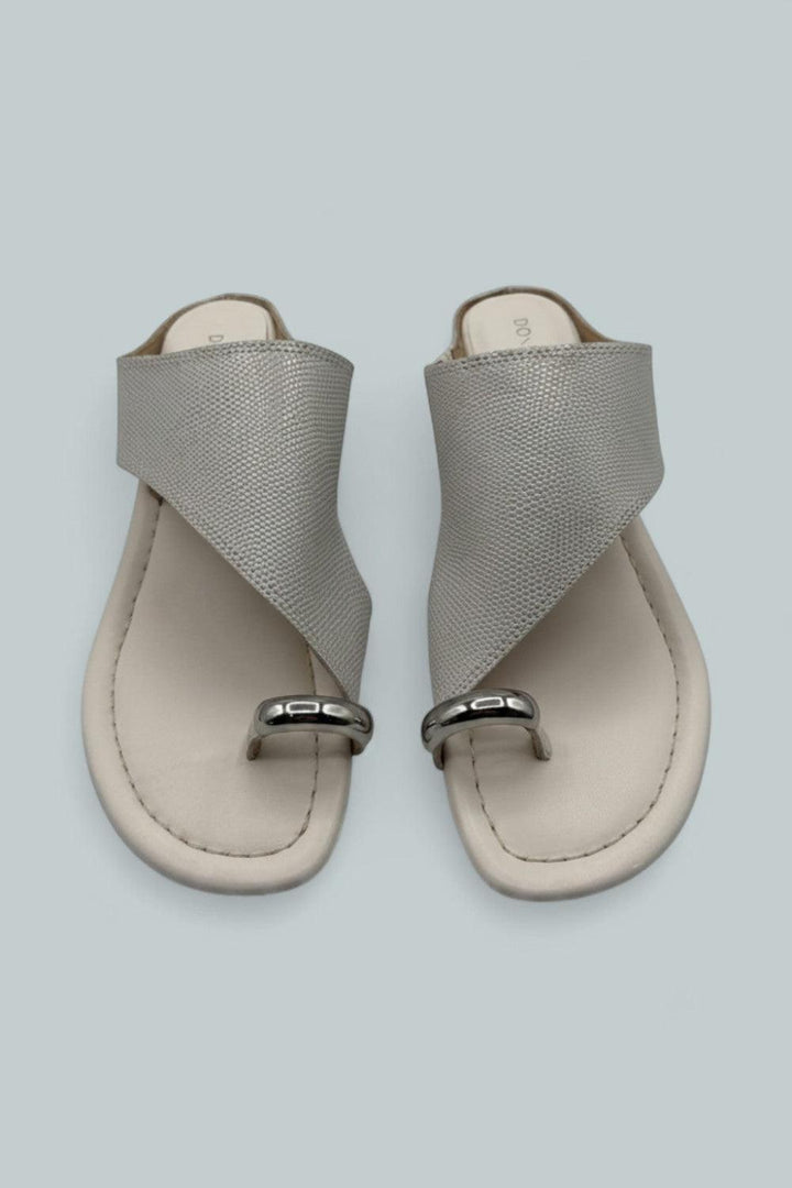 Women’s Toe Ring Wedge Sandals - Porcelain - 8.5 - Sandals