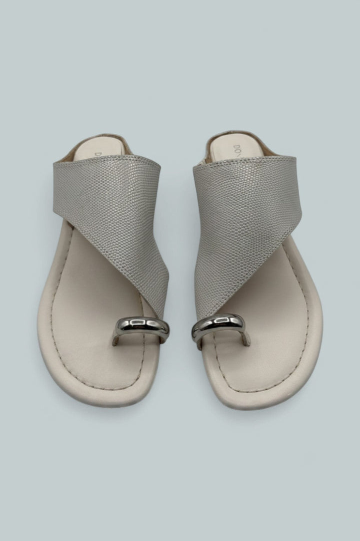 Women’s Toe Ring Wedge Sandals - Porcelain - 8.5 - Sandals