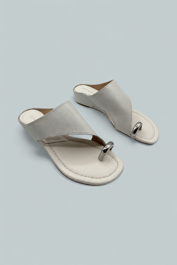 Women’s Toe Ring Wedge Sandals - Porcelain - 8.5 - Sandals
