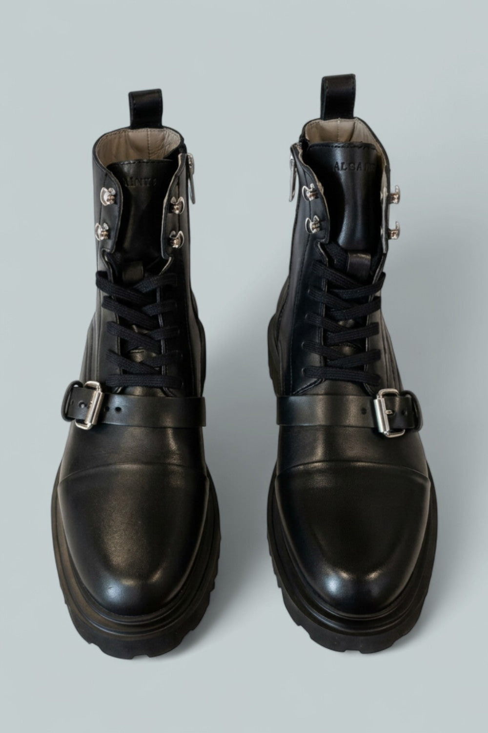 Women’s Tori Buckle Detail Ankle Boots - Black/Dull - 7 - Boots