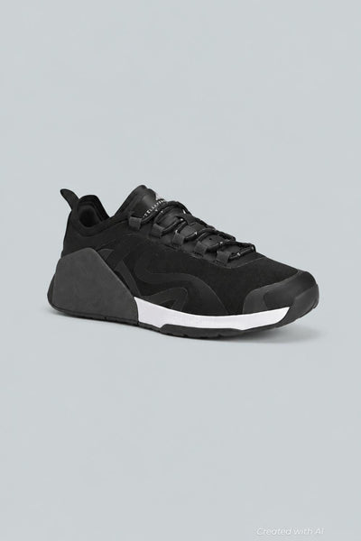 Women’s Training Dropset Low Top Sneakers - Black - Sneaker