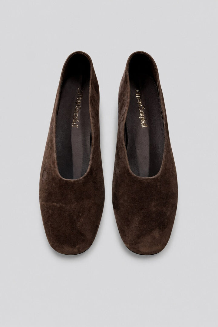 Women’s Trustee Round Toe Flats - Brown Suede - Flats