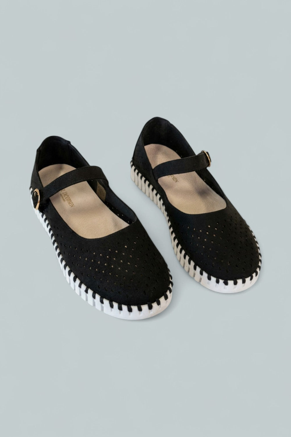 Women’s Tulip Mary Jane Ballet Flats - Black - 9 US / 39 EU - Mary Jane