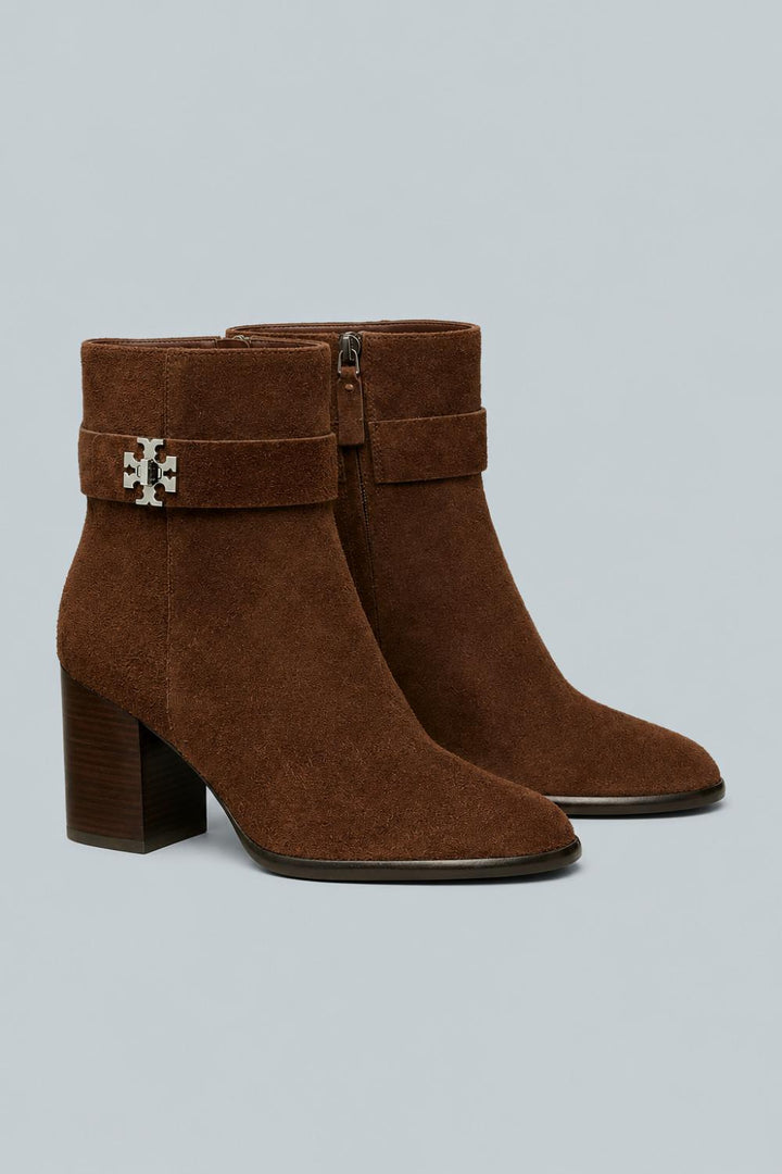 Women’s Turnlock Heeled Ankle Boot - Dark Cocoa - 8 M - Bootie