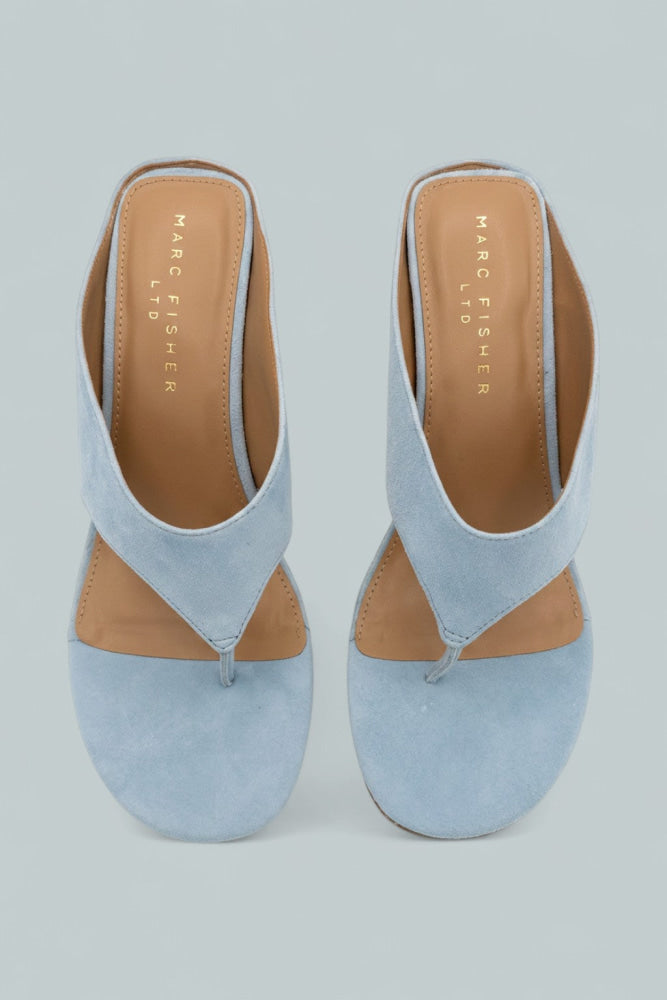Women’s Udena Raffia Wedge Sandals - Light Blue - 8.5 - Sandals