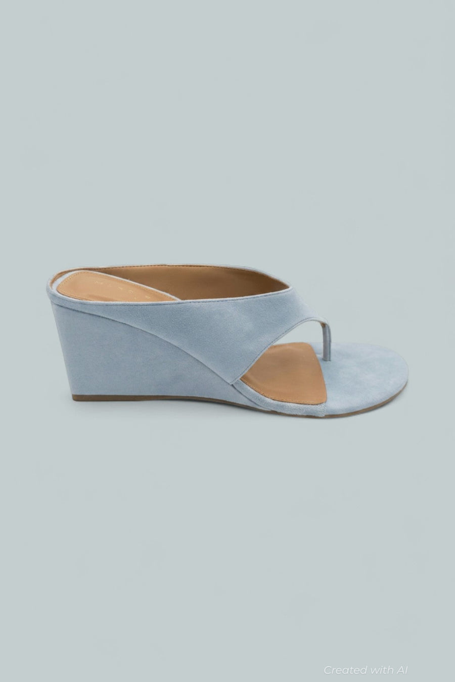 Women’s Udena Raffia Wedge Sandals - Light Blue - 8.5 - Sandals