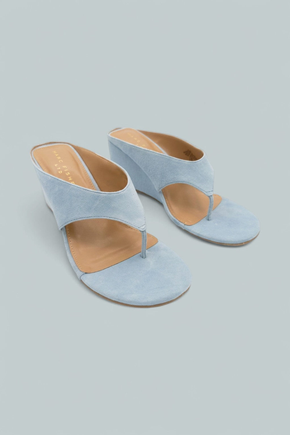 Women’s Udena Raffia Wedge Sandals - Light Blue - 8.5 - Sandals