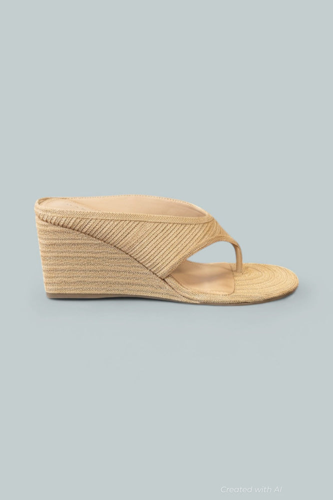 Women’s Udena Raffia Wedge Sandals - Light Natural - 9 - Sandal