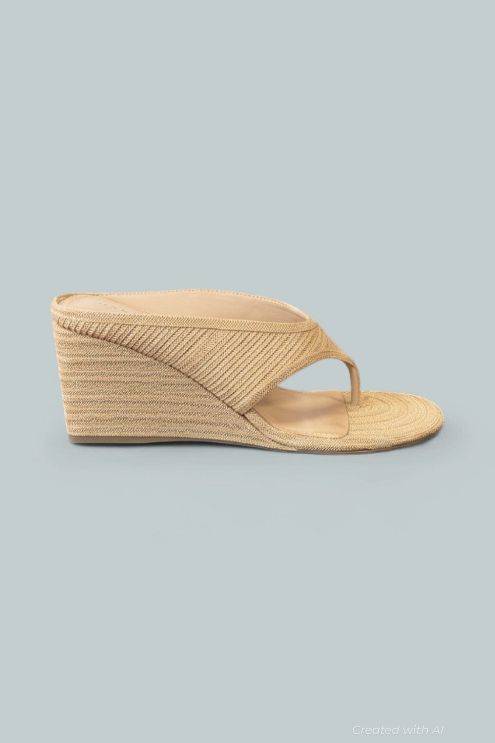 Women’s Udena Raffia Wedge Sandals - Light Natural - 9 - Sandal