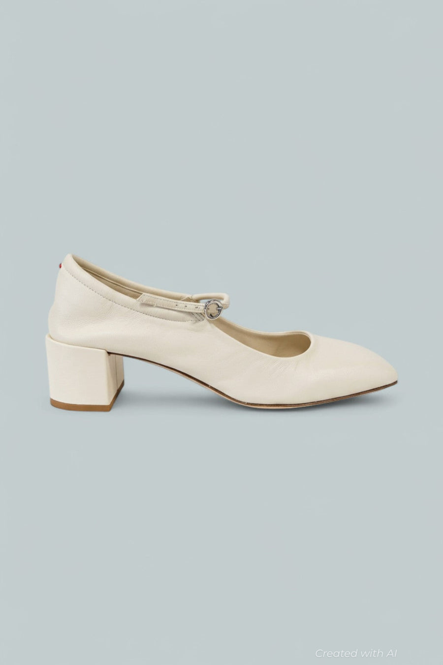 Women’s Uma Square Toe Mary Jane Flats - Creamy - 9.5 US / 39.5 EU - Mary Jane