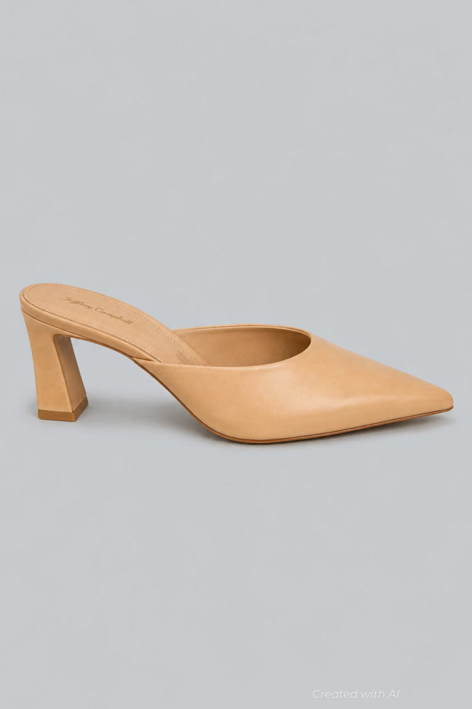 Women’s Unamused Mule Pumps - Beige - 10 - Mules