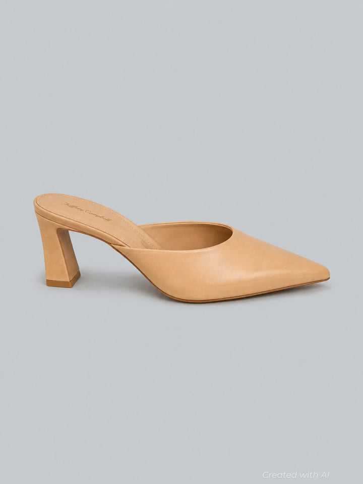 Women’s Unamused Mule Pumps - Beige - 10 - Mules