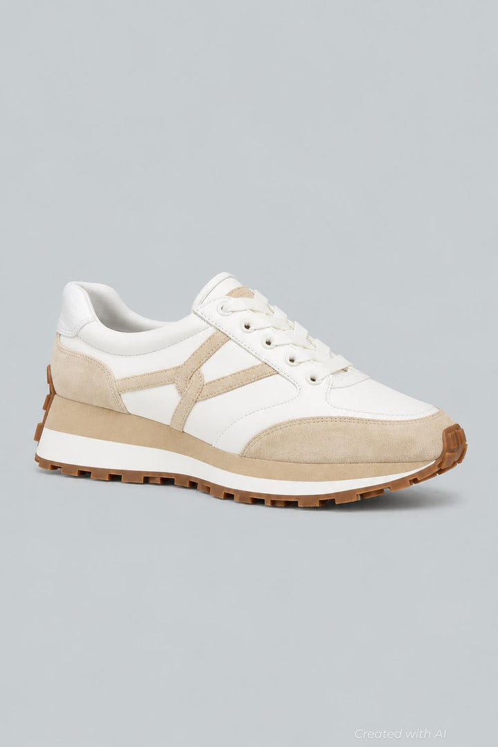 Women’s Valentina Low Top Sneakers - Coconut/Ecru - Sneaker