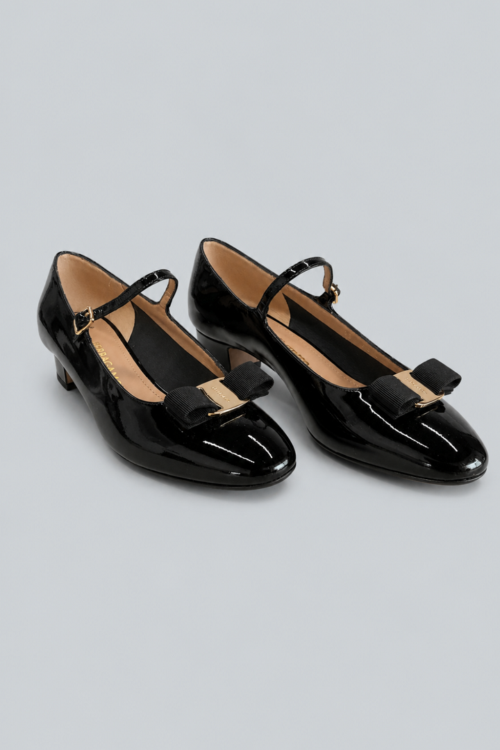 Women’s Vally Bow Pumps - Nero - 9.5W - Heels