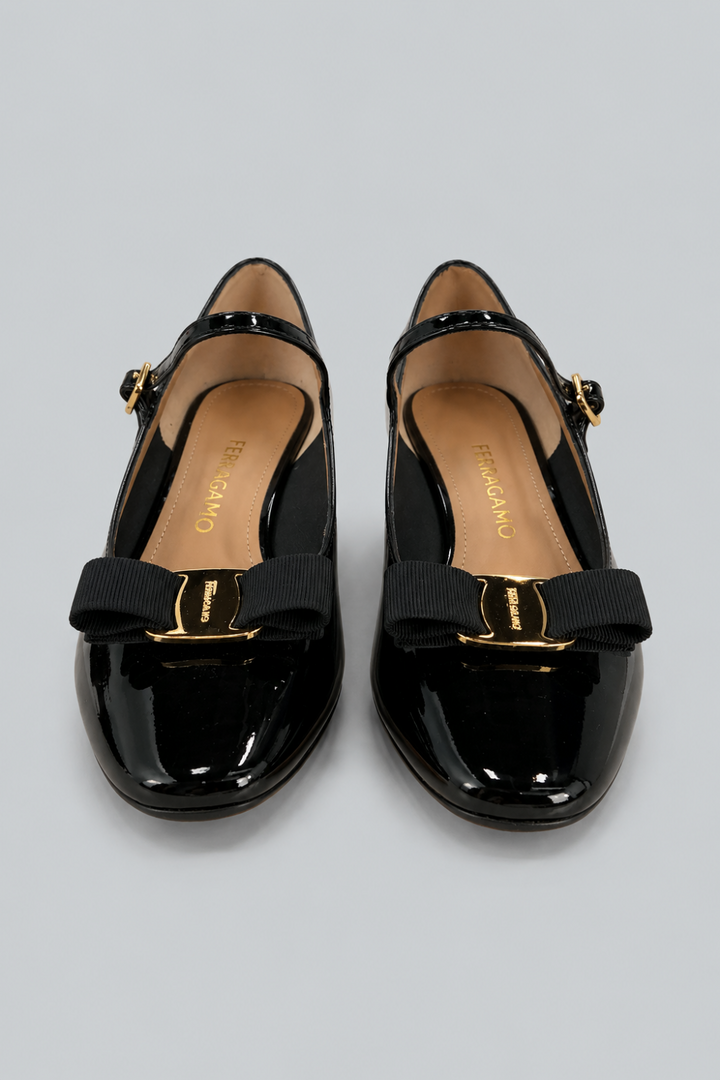 Women’s Vally Bow Pumps - Nero - 9.5W - Heels