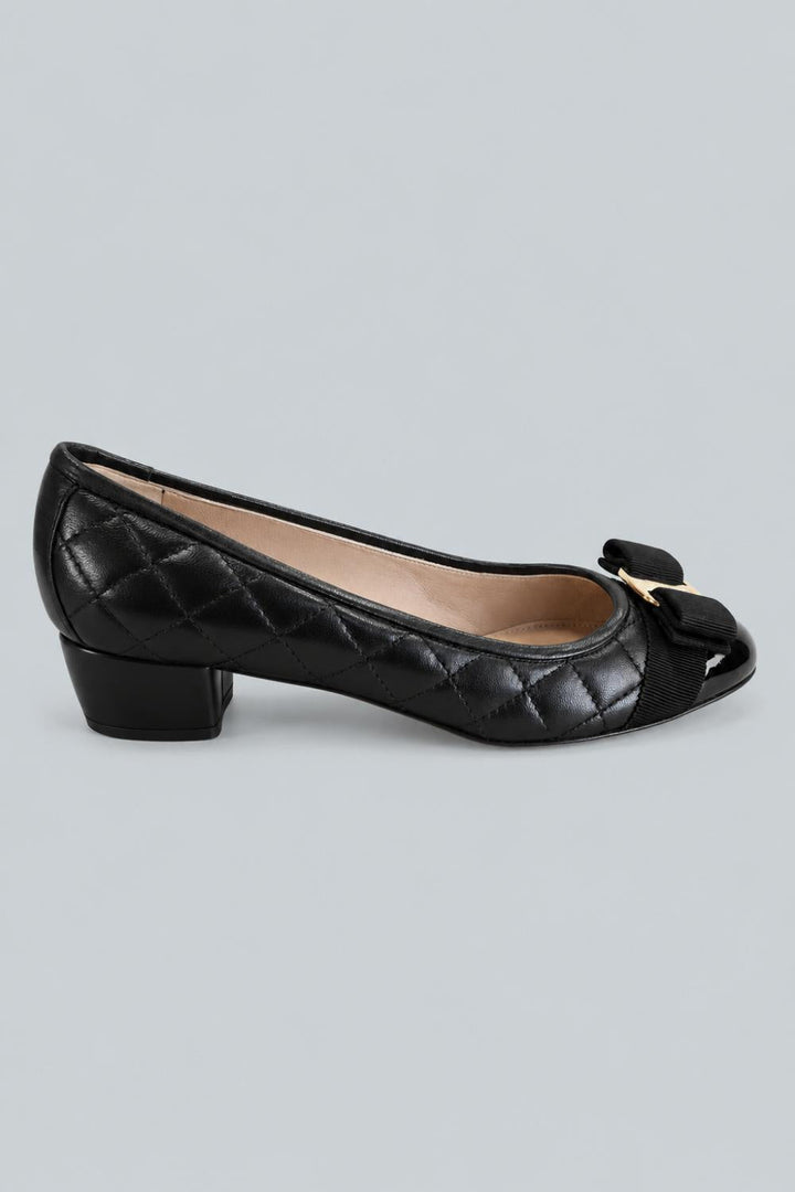 Women’s Varina Quilted Ballet Flats - Nero - 6.5 NARROW - Flats