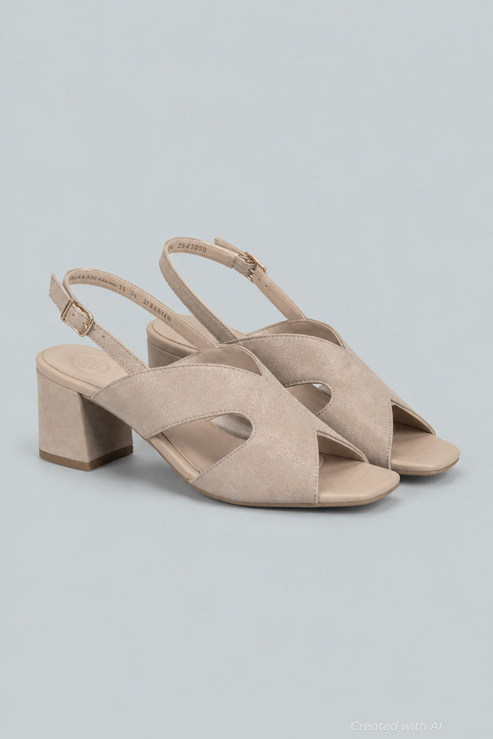 Women’s Verona Slingback Sandals - Cache Metallic Suede - 8 - Pumps