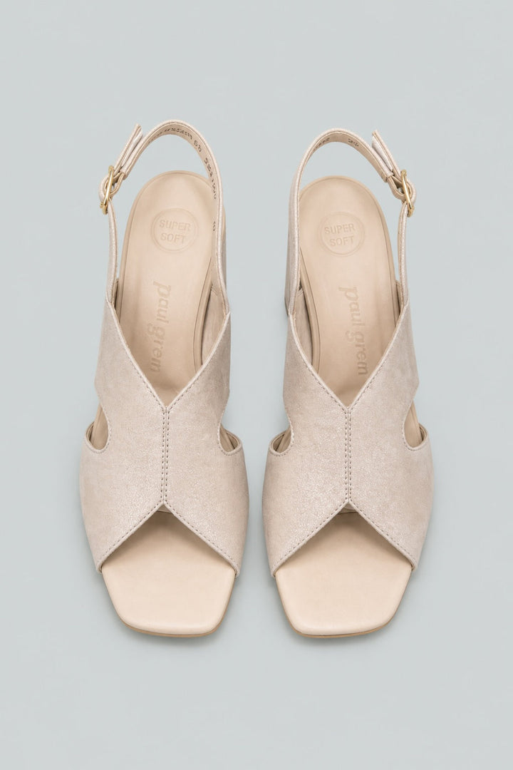 Women’s Verona Slingback Sandals - Cache Metallic Suede - 8 - Pumps