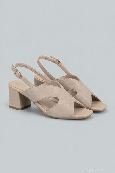 Women’s Verona Slingback Sandals - Cache Metallic Suede - 8 - Pumps