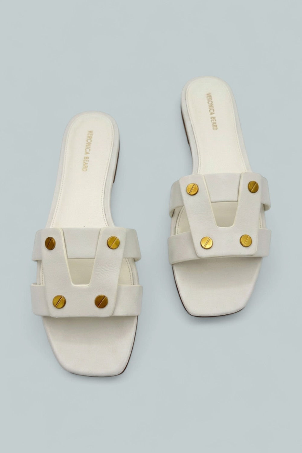 Women’s Via Leather Slide Sandals - Coconut - 9.5 - Sandals