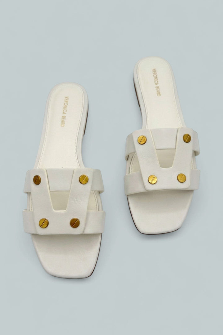 Women’s Via Leather Slide Sandals - Coconut - 9.5 - Sandals