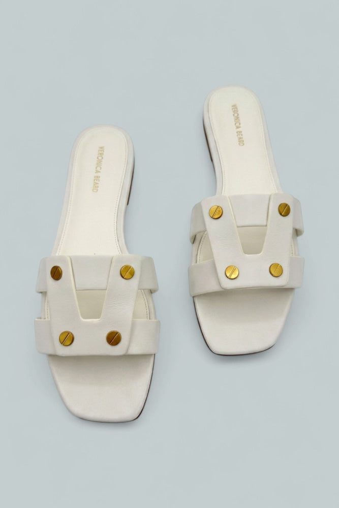 Women’s Via Leather Slide Sandals - Coconut - 9.5 - Sandals