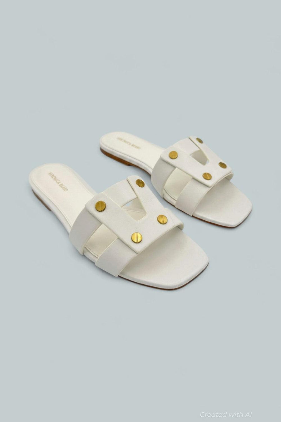 Women’s Via Leather Slide Sandals - Coconut - 9.5 - Sandals