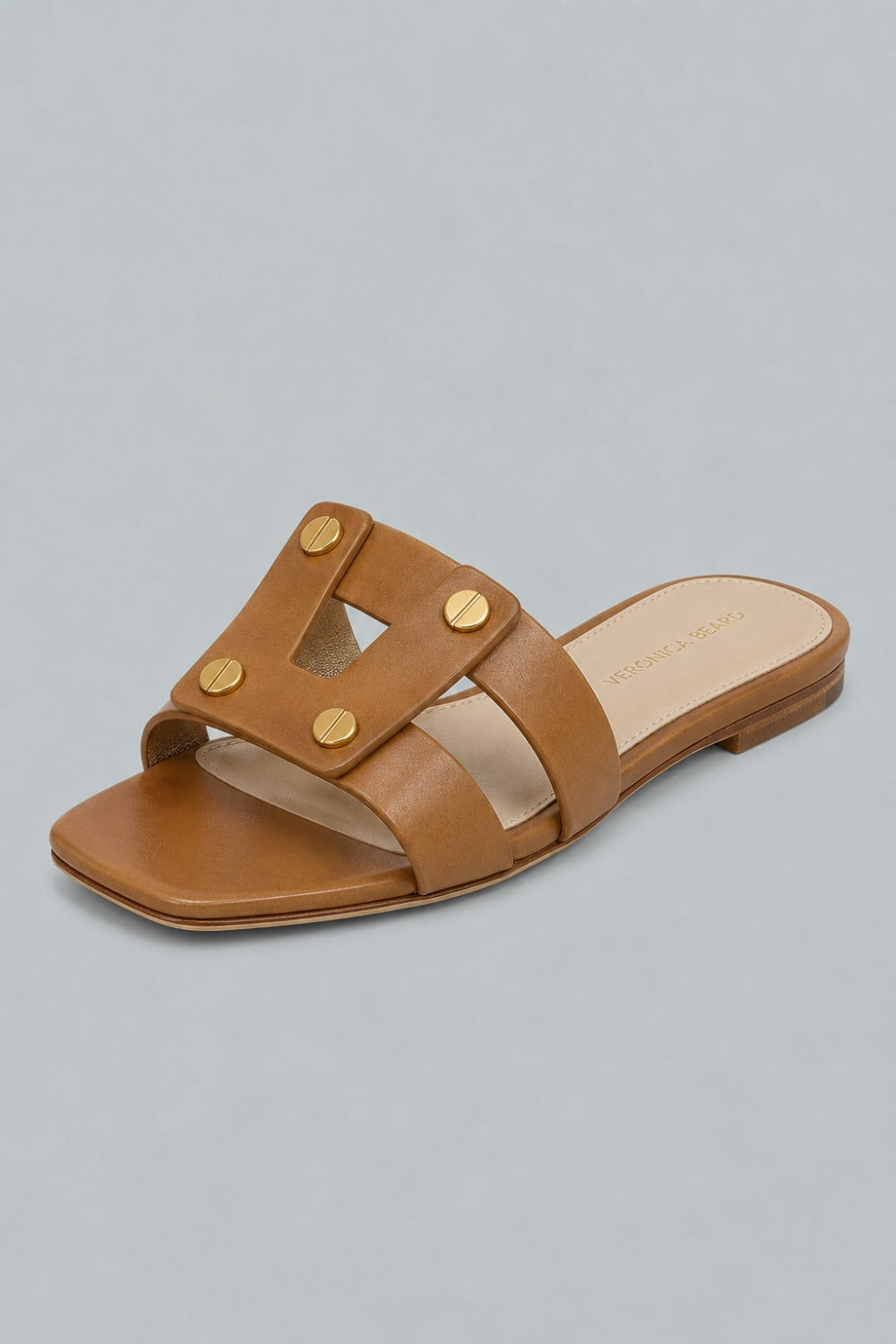 Women’s Via Leather Slide Sandals - Honey - Sandals