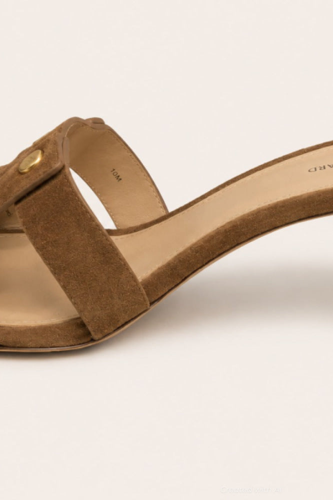 Women’s Via Studded Slide Sandals - Chestnut - Sandal