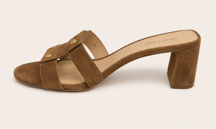 Women’s Via Studded Slide Sandals - Chestnut - Sandal