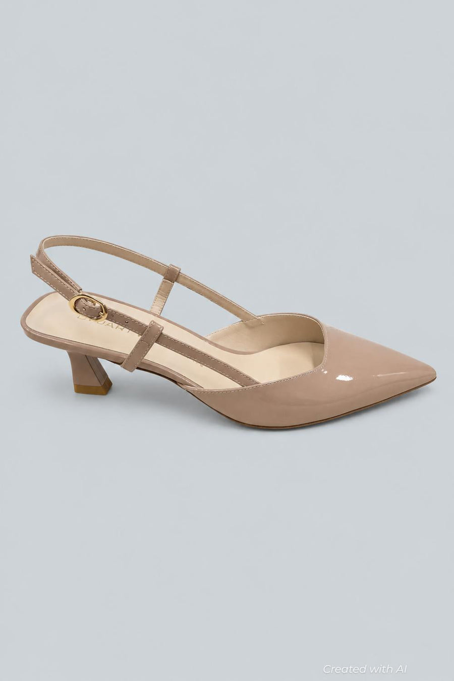 Women’s Vinnie 50 Slingback Kitten Heels - Fawn - Slingback