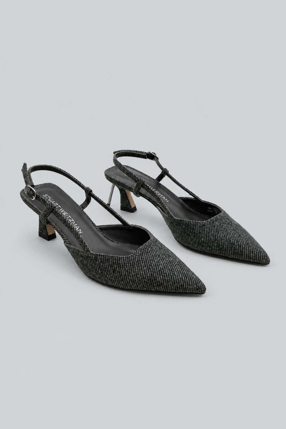 Women’s Vinnie 50 Slingback Pumps - Black/White - Slingback