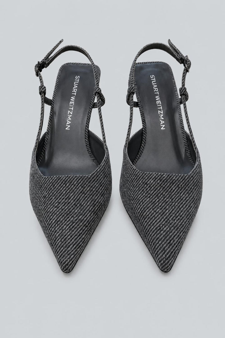 Women’s Vinnie 50 Slingback Pumps - Black/White - Slingback
