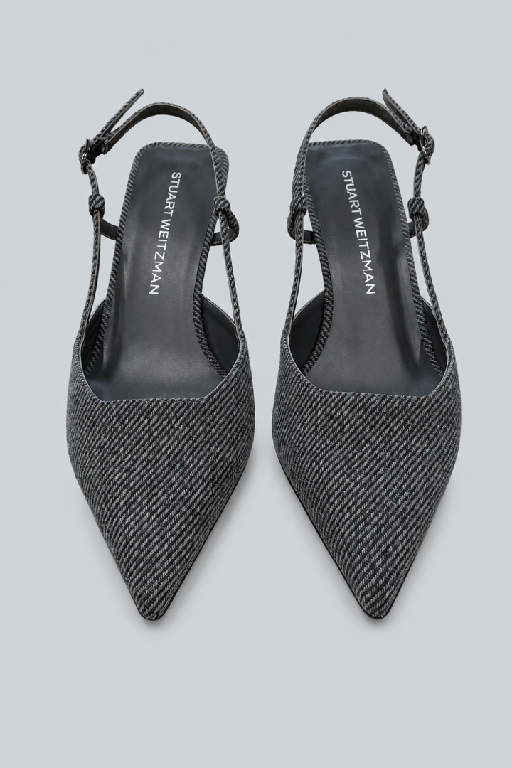 Women’s Vinnie 50 Slingback Pumps - Black/White - Slingback