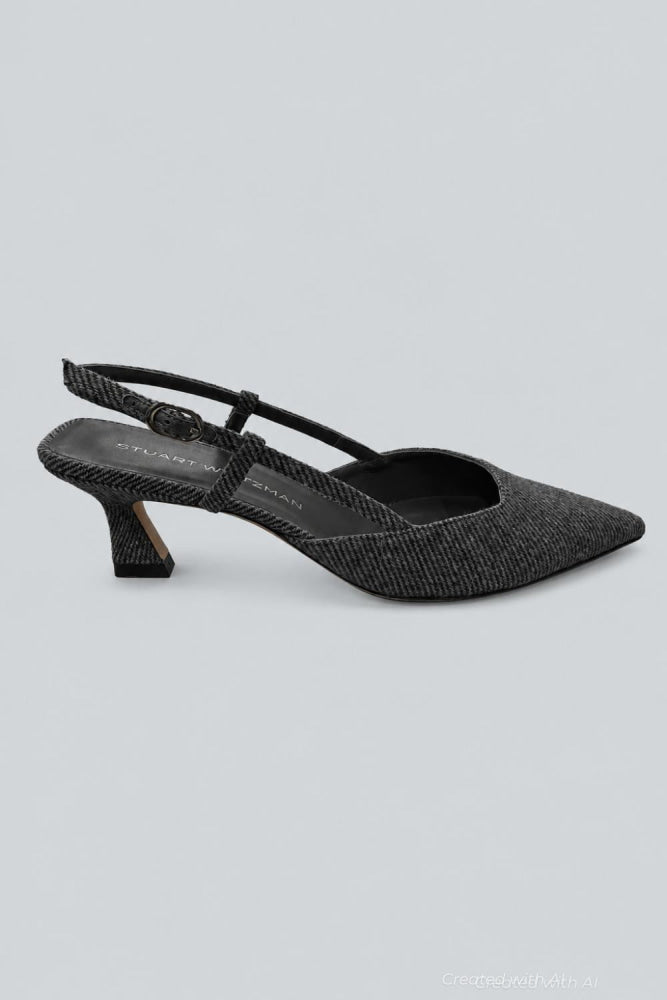 Women’s Vinnie 50 Slingback Pumps - Black/White - Slingback