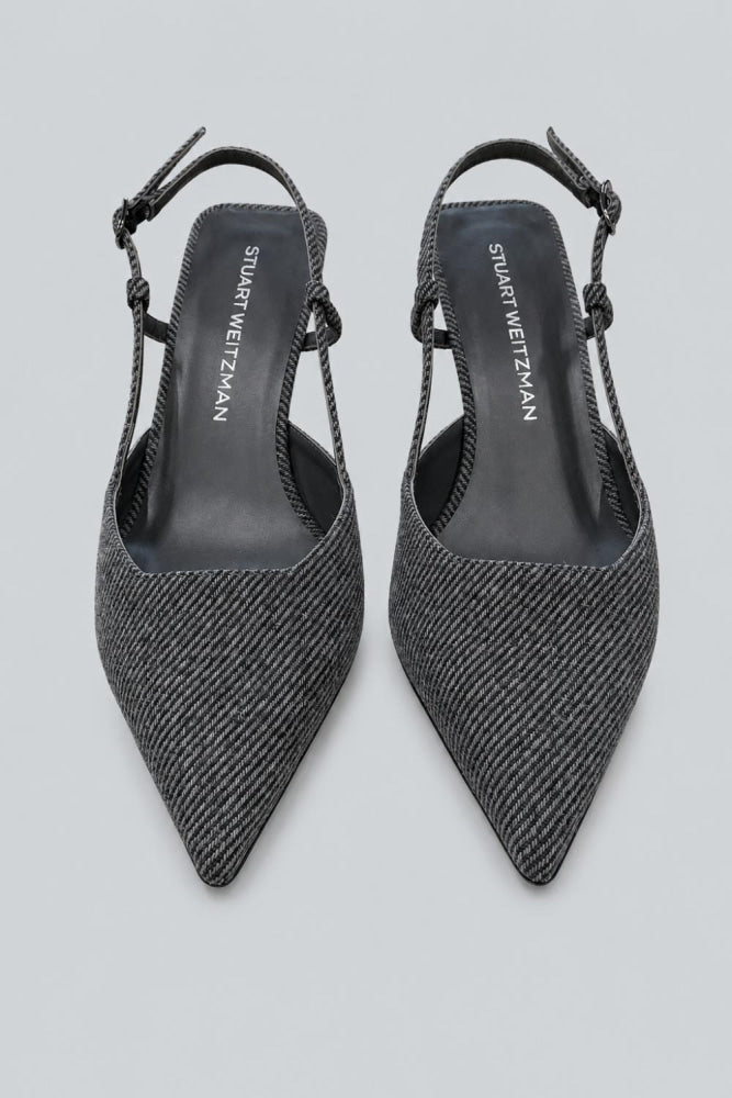 Women’s Vinnie 50 Slingback Pumps - Black/White - Slingback