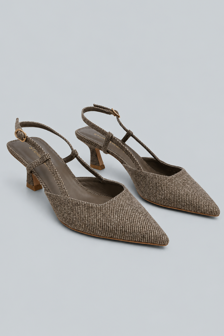 Women’s Vinnie 50 Slingback Pumps - Taupe - 8.5 - Slingback