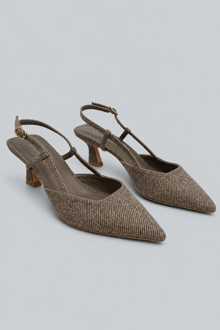 Women’s Vinnie 50 Slingback Pumps - Taupe - 8.5 - Slingback
