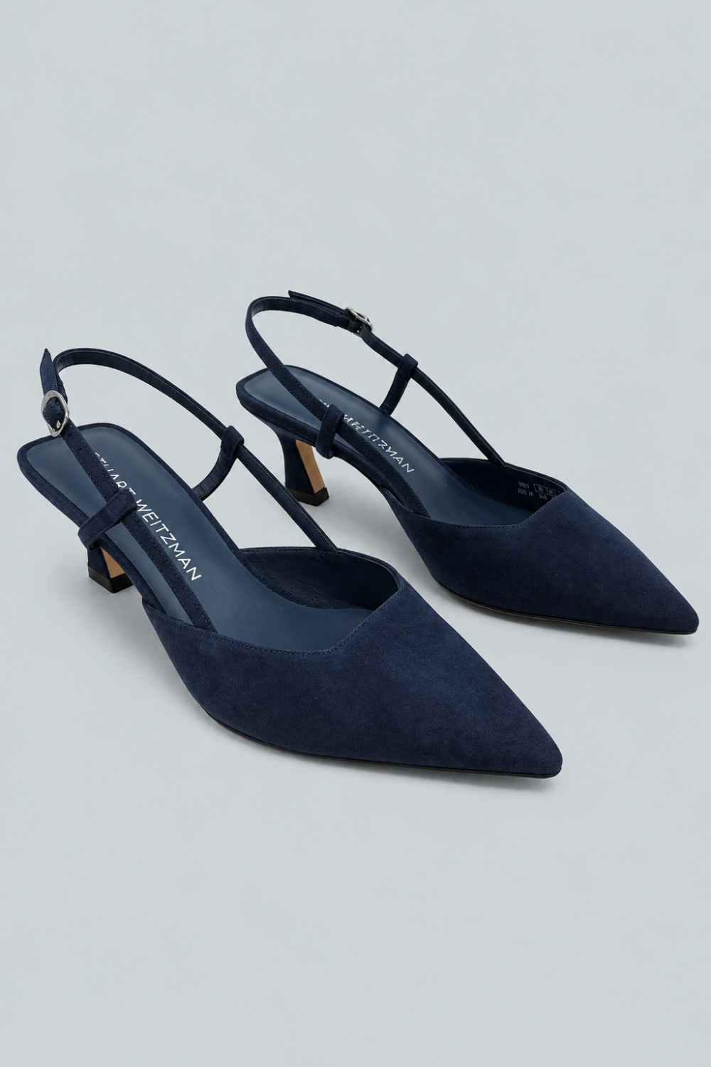 Women’s Vinnie 50 Slingback Suede Pumps - Nice Blue - Slingback