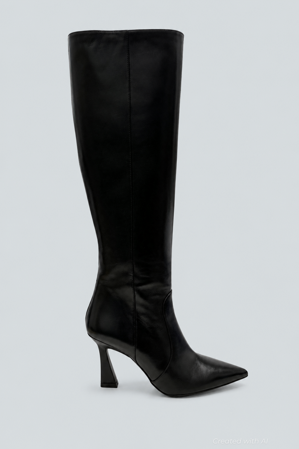 Women’s Vinnie 85 Leather Tall Boots - Black - 6.5 - Loafers