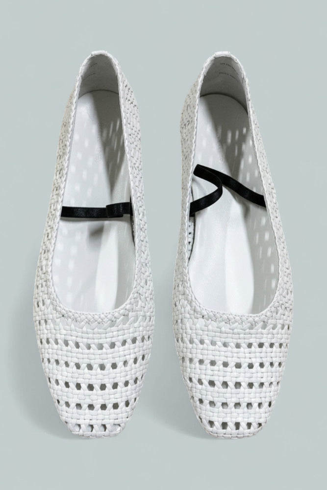 Women’s Vivian Mary Jane Flats - White - 9 - Mary Jane
