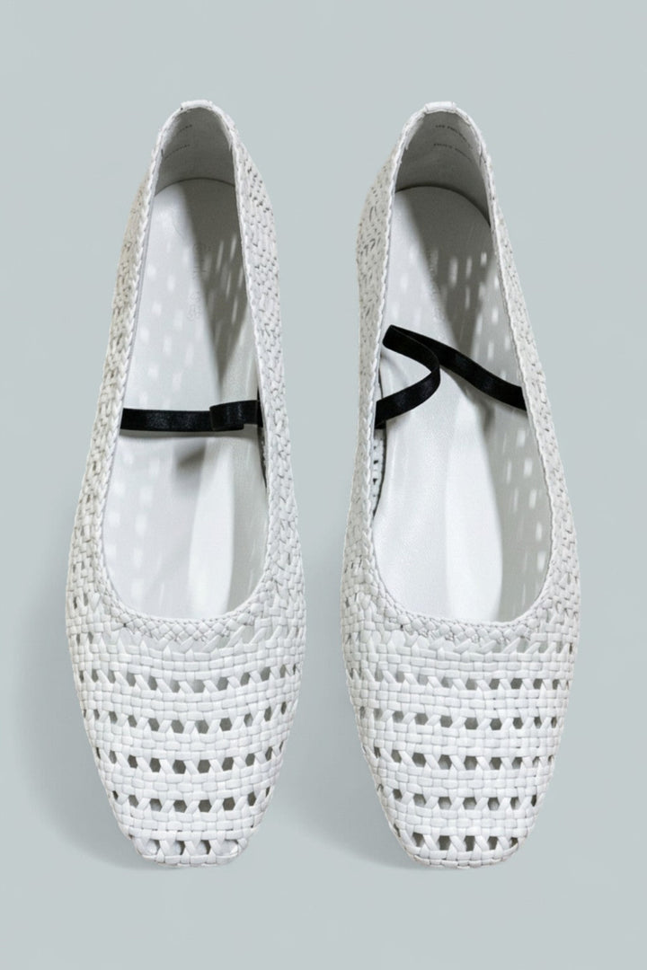 Women’s Vivian Mary Jane Flats - White - 9 - Mary Jane